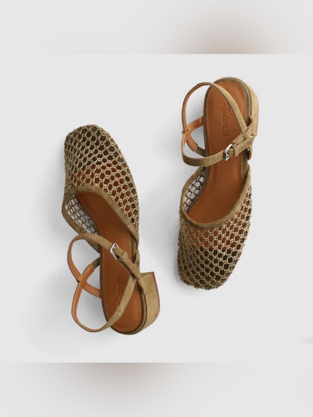 Madewell Women’s The Lola Ankle-Strap Heeled Sandal.Safari Khaki.9.NWT.
